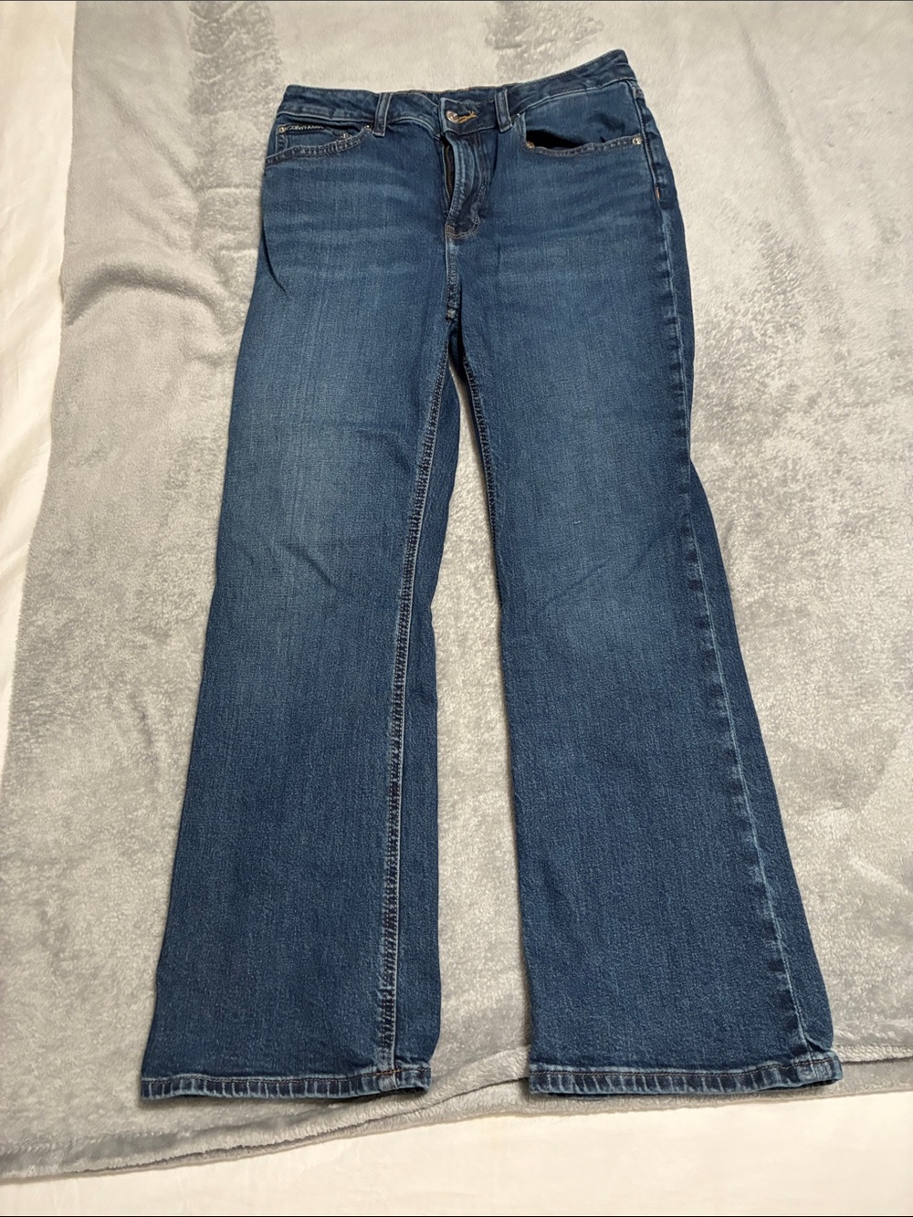 Calvin Klein Medium Blue Wide-Leg Jeans